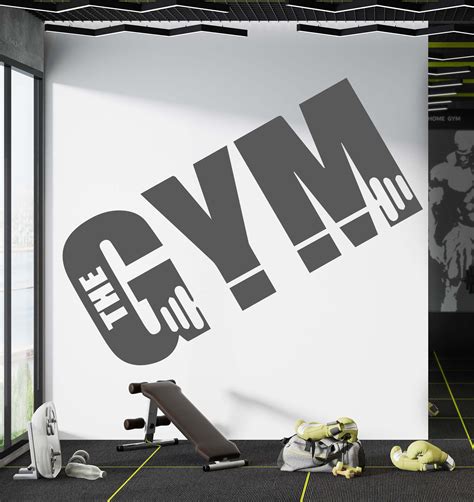 gym fitness wall decals|gymnasium wall graphics.